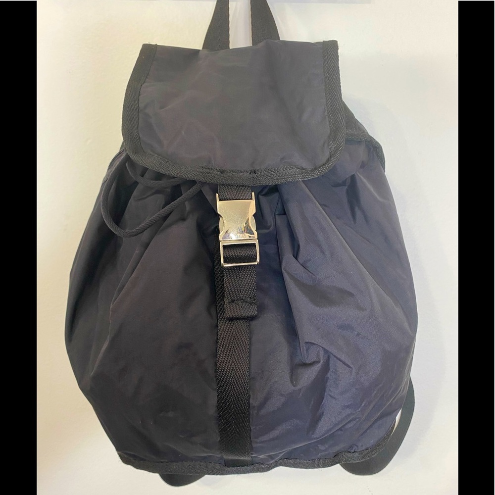 LeSportsac Small Drawstring Backpack Black